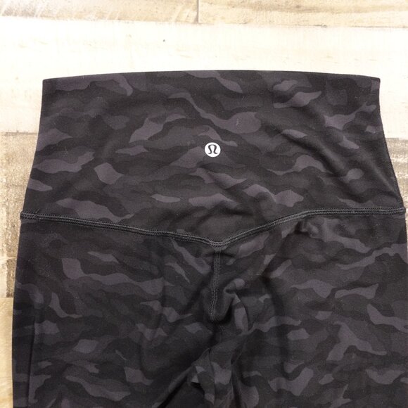 Lululemon Align Pant 28” Women’s Size 4 Sequoia Camo Deep Coal Black - Picture 9 of 12